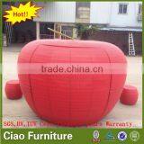 Love Theme Hotel Sunbed Outdoor Garden Furniture Apple Sofa Bed thumbnail-2