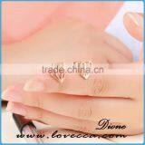 Fashion Jewelry Diamond Shaped Stud Earrings Men Rose Gold IP Stainless Steel Earring thumbnail-4