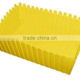 Plastic Picket Fence Planter Yellow