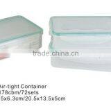 Plastic airtight food containers and lunch storage box