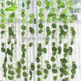 GNW FLV019 The Artificial Vine Ivy Farbric Round Leaves Rattan Good Quality for Sale thumbnail-1