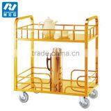Luxury Food Service Flambe Trolley With Double Gas Stoves and Wheels thumbnail-5