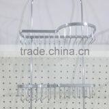 2 Tier Matel Wire Rectangular Hanging Storage Wire Basket/shower Caddy thumbnail-2