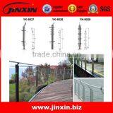 JINXIN Inox Rod Railing Stair Balustrade With Solid Wood Handrail / Stair Handrail / Stair Balustrade thumbnail-3