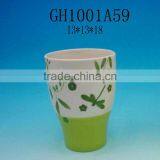 Round Colorful Ceramic Flower Pots