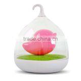 Dimmable Lamp 3d Bird LED Night Light With Rotary Handle and Battery,in Indoors and Outdoors Color Pink thumbnail-1