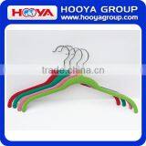 New Arrival ABS Plastic Velvet Hanger for Dresses/Suits With Notches Black as Customized Color thumbnail-4