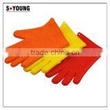 11030 Silicone Heat Resistant Grilling BBQ Gloves for Cooking, Baking, Smoking & Potholder thumbnail-3