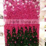 Colorful Artificial Flower Wall Backdrop With Wholesale Silk Flower Hydrangea and Rose for Wedding thumbnail-1