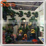 Most Durable Nearly Natural Large Resin Garden Fountain Design Fiberglass Fake Rock Waterfall thumbnail-5