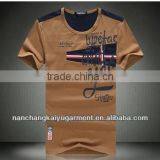 2014 Summer New Men's Casual Short-sleeve Three-dimensional Letters Printed Cotton T-shirt thumbnail-1