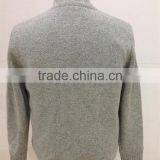 Mens Zipper Cardigan Lambswool Sweater Coat With Lining thumbnail-3