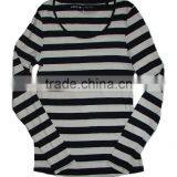 Branded Surplus Ladies Striped Long Sleeve Tops thumbnail-1