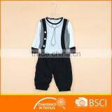 Plaid Check Print Boy Fake Neck Tie Formal Dress Suit Clothing Sets thumbnail-1