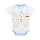 Gentleman Baby Clothes Cotton Short Sleeve Baby Rompers For Cute 2017 thumbnail-1