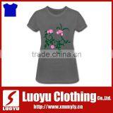 2017 Womens Fashion High Quality Polyester o Neck Soft T-shirt thumbnail-1