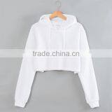 Crop Top Hoodies. Ready Goods. no Minimum. Sublimation Blanks. Print Your Own Design. Real Factory. 3-5 Day Production Time. thumbnail-1