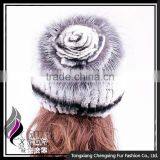 CX-C-121C Chainese Good Quality Wholesale Stock Rabbit Fur Winter Hat thumbnail-5