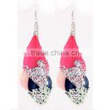 Website Colorful Feather Earring,korean Earrings Woman,Bohemia Costume Jewelry Earring thumbnail-5