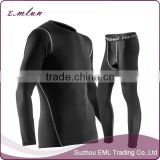 New products sports suit with long sleeves thin fitness compression men sportswear sets