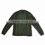 Spring Olive Green Denim Bomber Jacket Mens thumbnail-3