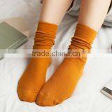 Zm11169a Pure Color Cotton Women Socks Wholesale thumbnail-1