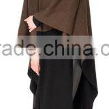 Womens Wool Poncho and Shawls Knit Poncho Sweater for Women thumbnail-1