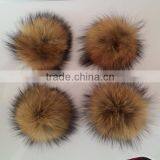 Raccoon Fur Pom Poms For Hat / Garment / Key Chain/Shoes thumbnail-4