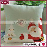 Hotsale Santa and Deer Painting Christmas Pillow Cover thumbnail-4