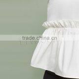 Polyester Camisole Backless Ruffles Solid White Size:XXL Sold By PC thumbnail-3
