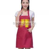 Custom Aprons Korean Solid Color Home Aprons Brown Advertising Apron Custom Printed LOGO thumbnail-6