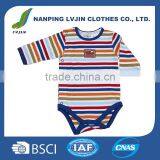 Multicolor 100% Cotton Yarn Dye Interlock Baby Boy Romper/Long Sleeve for Spring and Autumn thumbnail-1