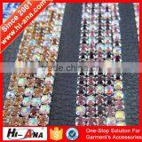 Hi-ana Rhinestone1 Free Sample Available Cheap Color Rhinestone Chain Trim thumbnail-6