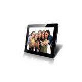High Resolution Remote Control LCD Digital Photo Frame 12 Inch With Temper Glass