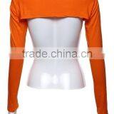 Orange Muslim Shawl Subcoat/lirg Women Long Sleeve Sun Block Muslim Shawl t Shirt Tee/ Stretchy Muslim Bodysuit