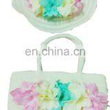 Baby Girl Summer Dress, Summer Beach Bag&hat thumbnail-2