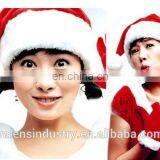 Luxury High Quality Santa Claus Christmas Velvet Plauche X'mas Hat Ornament thumbnail-1