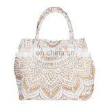 Women Large Indian Ombre Mandala Cotton Handbag Tote Bag Purse Satchel Messenger thumbnail-1