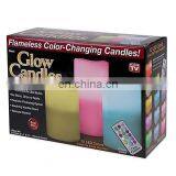 Flameless Color Changing LED Remote Control Candle With High Quality Glow Your Party