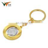 Custom Own Logo Double Sided Metal Souvenir Keychain Glitter thumbnail-4