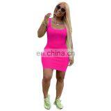 LAITE D2010 Hot Sales Women Fashion Casual Dresses Ladies Latest Fashion Bodycon Knit Dresses Women Summer Dresses thumbnail-7