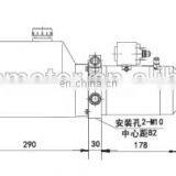 24В 3,0 кВт 3100 об/мин 3,2 см³/об Электрический гидравлический агрегат для штабелировщика thumbnail-2