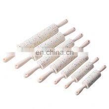 Silicone Gel Rolling Pin Baking Tool White Color Dot Silica Gel Flour Stick Roller Rolling Stick thumbnail-3