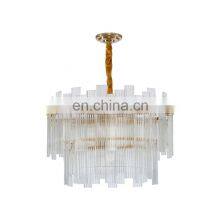 New Product Indoor Decoration Hotel Home Cafe Glass Luxury LED Chandelier thumbnail-5