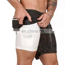 Custom Logo Men's Jogger Printing Workout Men Sport Fitness Gym Running Shorts thumbnail-4