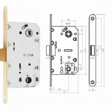AGB Ukraine Russia Mortise Lock/Lock Body For Wooden Door thumbnail-1