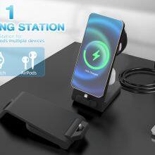 2023 Hot Selling Fast 3 in 1 Charger Stand Dock Foldable Magnetic Quick 23W Support OEM thumbnail-2