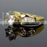Best Buy One Stone Deluxe Marriage Gift Luxury CZ Jewelry Proposal Engagement Ring thumbnail-6