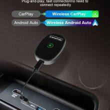 Wired to Wireless CarPlay Android Auto 2 in 1 Adapter Factory Price thumbnail-5