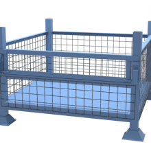 Heavy Duty Industrial Rigid Folding Metal Steel Wire Mesh Stillage thumbnail-1